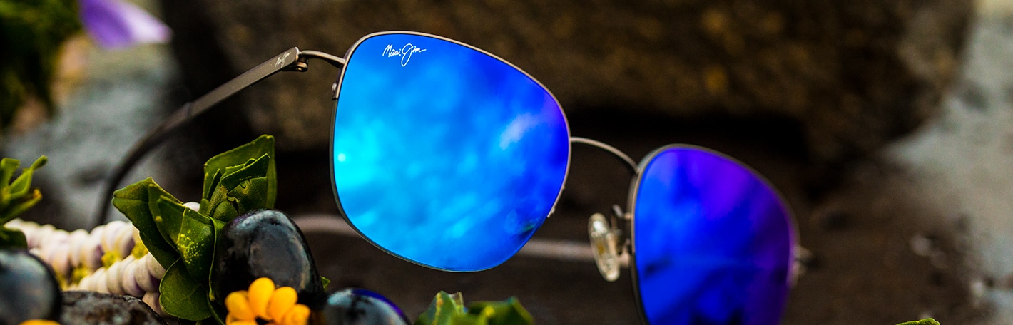 Blue Hawaii - Blue Mirror Polarised Sunglasses